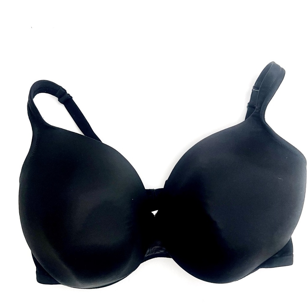 Cacique Lane Bryant Lightly Lined Full Coverage Bra/ Black/ size:  44F